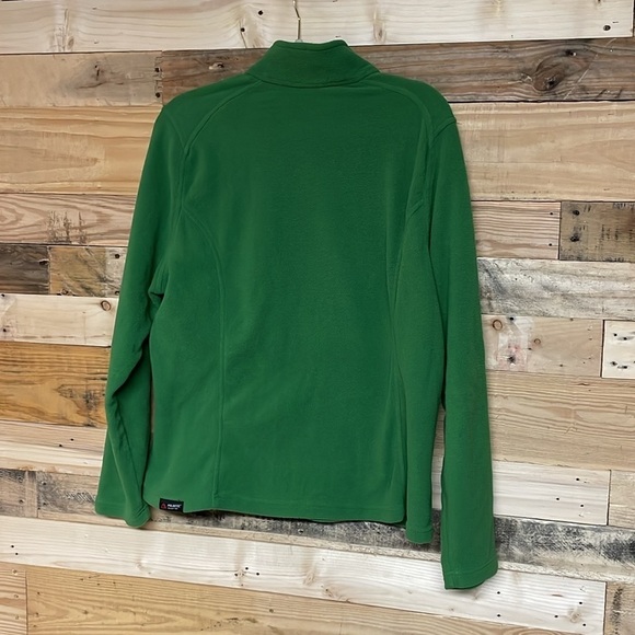 Lands’ End size XL (18) Kelly green quarter zip fleece pullover top - Picture 6 of 6